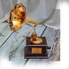 Vintage Harmony Brass Miniature Gramophone Showpiece for Elegant Home Decor