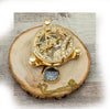 Vintage-Inspired Brass Sundial Compass