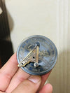 Time Reader Engraved 1862 Brass Sundial Compass