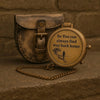 Brass Working Compass with Leather Cover