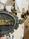 Hand-Painted Aluminium Toilet Door Sign