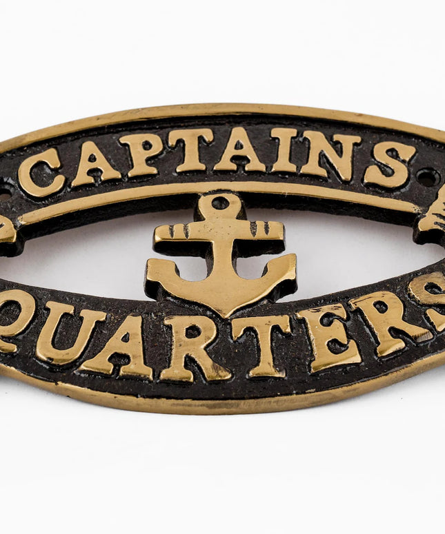 Captain's Quarters Door Plate
