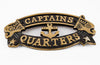 Captain's Quarters Door Plate