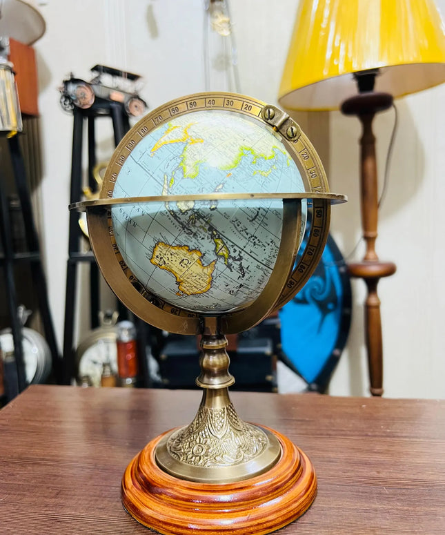 Handmade Brass Embossed Armillary Globe