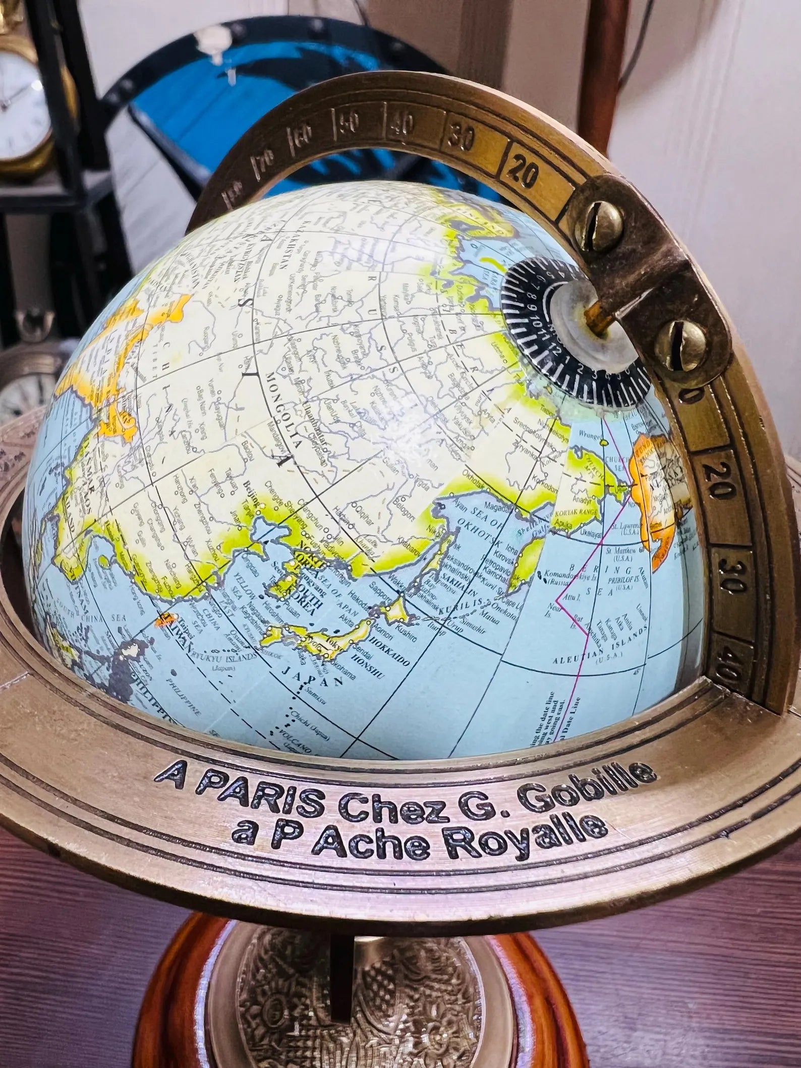 Handmade Brass Embossed Armillary Globe