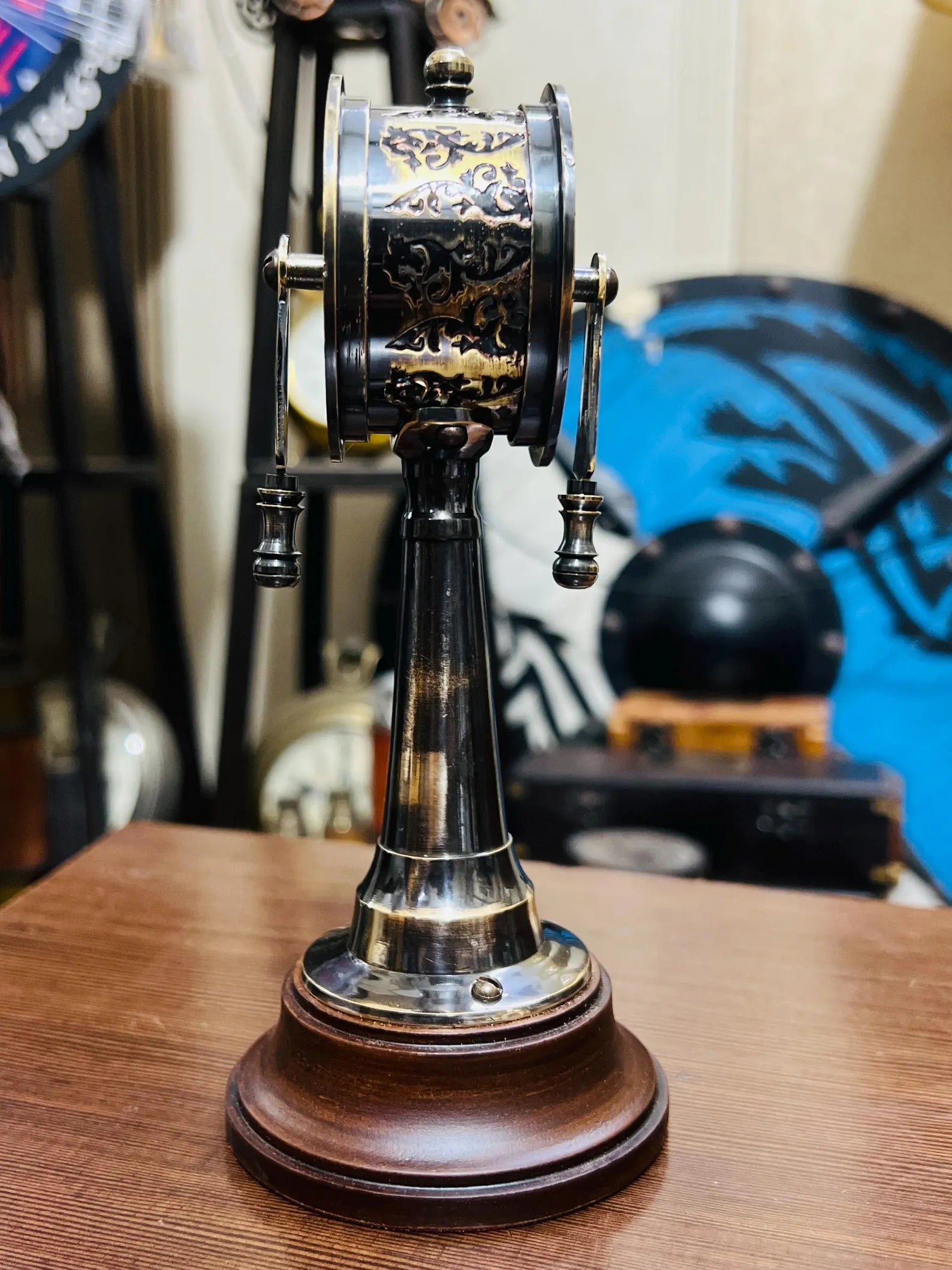 Vintage 6-Inch Brass Telegraph