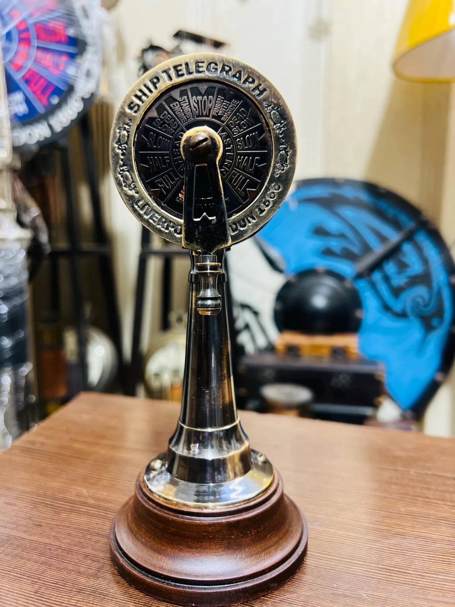 Vintage 6-Inch Brass Telegraph
